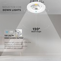 V-Tac 30W LED downlight - Hull: Ø20,7 cm, Mål: Ø22 cm, 230V