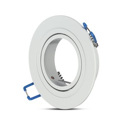 Innendørs downlights Downlight kit uten lyskilde - Hull: Ø7,5 cm, Mål: Ø9,1 cm, matt hvit, velg MR16 eller GU10 fatning