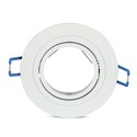 Downlight kit uten lyskilde - Hull: Ø7,5 cm, Mål: Ø9,1 cm, matt hvit, velg MR16 eller GU10 fatning