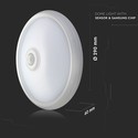 V-Tac 12W LED sensorlampe - Samsung LED chip, PIR sensor, IP20 innendørs, 230V, inkl. lyskilde