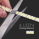 V-Tac 18W/m LED strip RA95 - Samsung LED chips, 10m, 24V, IP20, 240 LED per meter