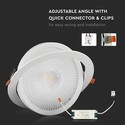 V-Tac 20W LED spotlight - Hull: Ø14,5 cm, Mål: Ø17 cm, 3 cm høy, Samsung LED chip, 230V