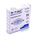 V-Tac 20W LED spotlight - Hull: Ø14,5 cm, Mål: Ø17 cm, 3 cm høy, Samsung LED chip, 230V